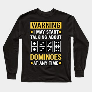 Warning Dominoes Long Sleeve T-Shirt